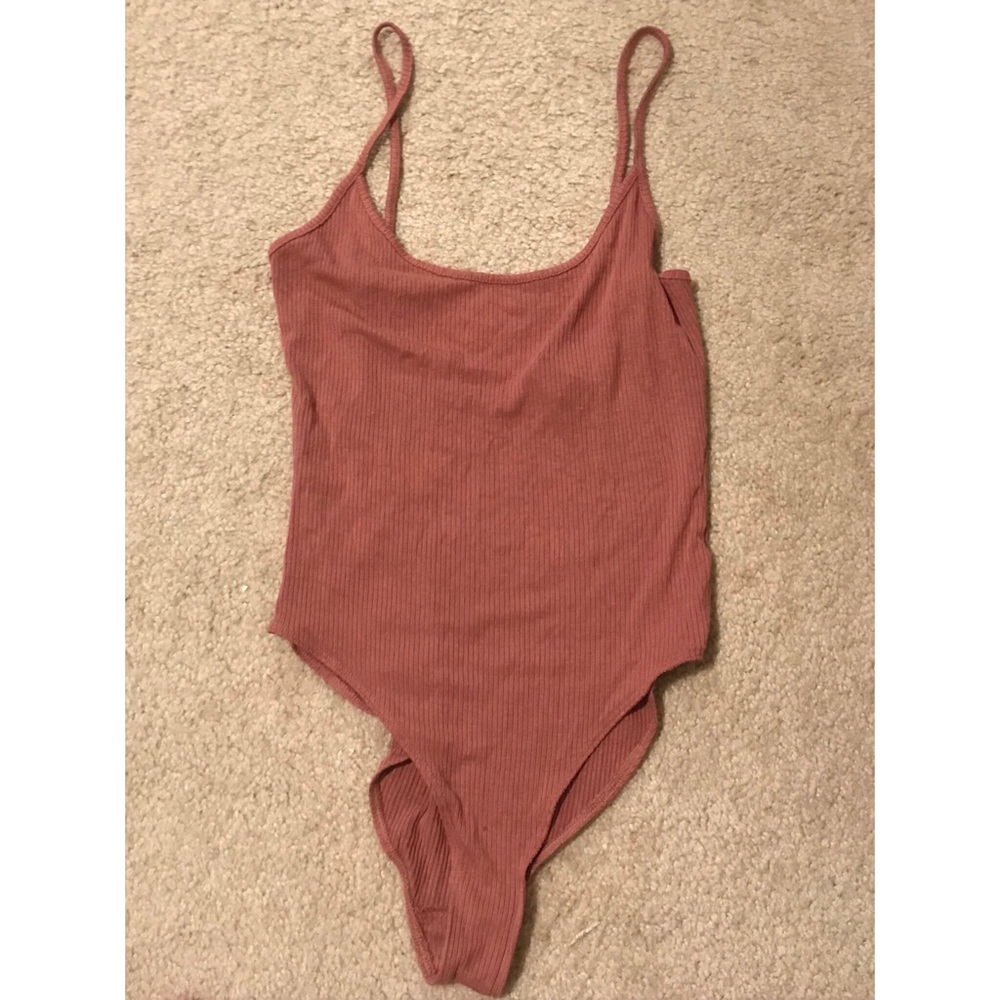 Rose pink body suit